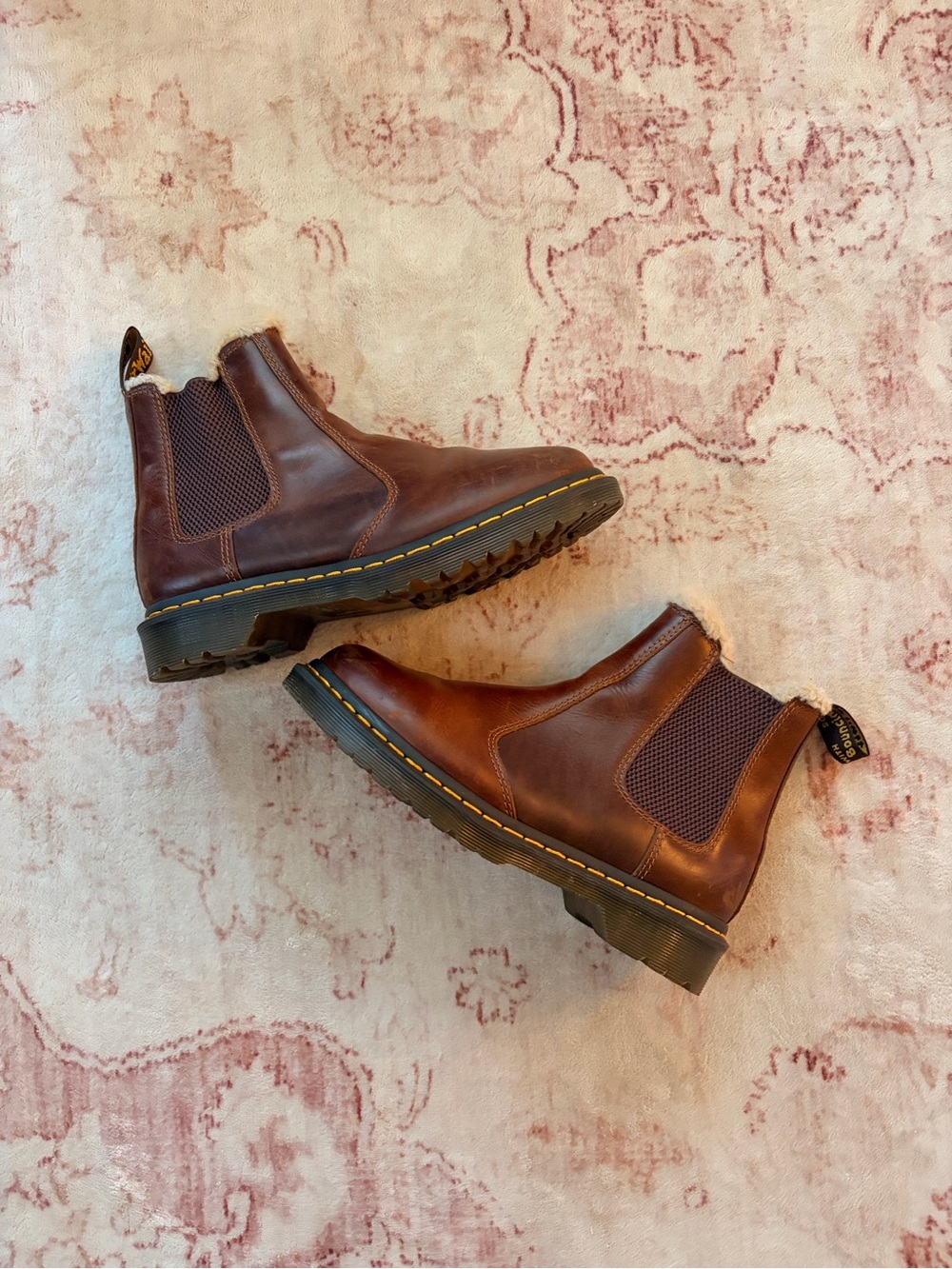 Dr. Martens Brown Leather Chelsea Ankle Boots